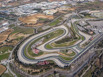 Vista aérea de la pista del Gran Premio de Cataluña.