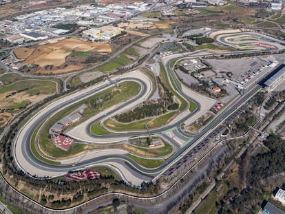 Vista aérea del Circuito de Montmeló (Barcelona).