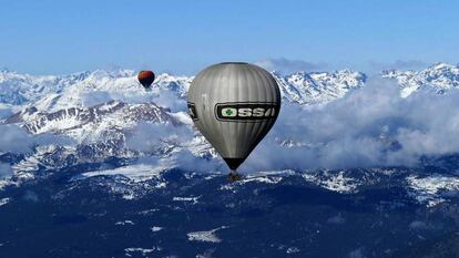 Vuelo en globo sobre el valle de la Cerdaña, uno de los más extensos y soleados de Europa.