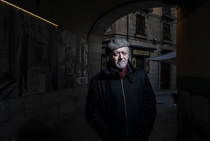 Mario Gas, en el callejón de San Ginés, en Madrid, la semana pasada.