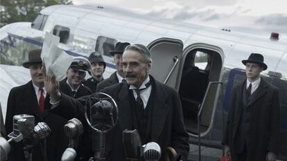 Jeremy Irons, como Neville Chamberlain, en 'Múnich en vísperas de una guerra'.