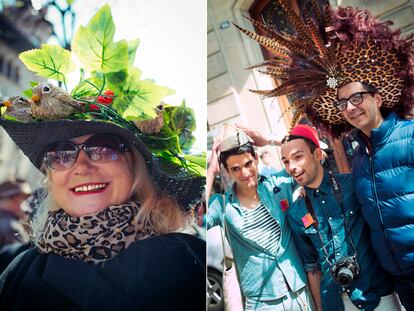 Los locos y festivos sombreros de la fiesta ‘Amb Barret’ en Barcelona