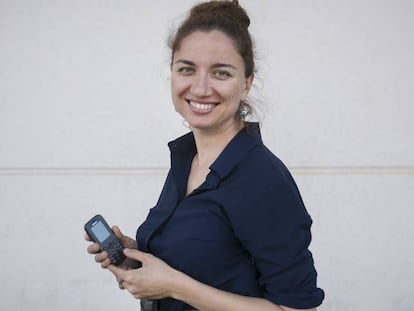 Anastasia Dedyukhina, la fundadora de Consciously Digital, en el último Mobile World Congress en Barcelona.