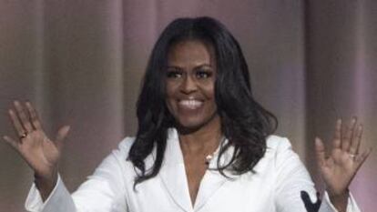 Michelle Obama, durante un acto de promoción de su libro, 'Mi historia'.
