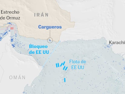 Mapas | Cómo funciona el bloqueo de Ormuz y por qué algunos buques pasan