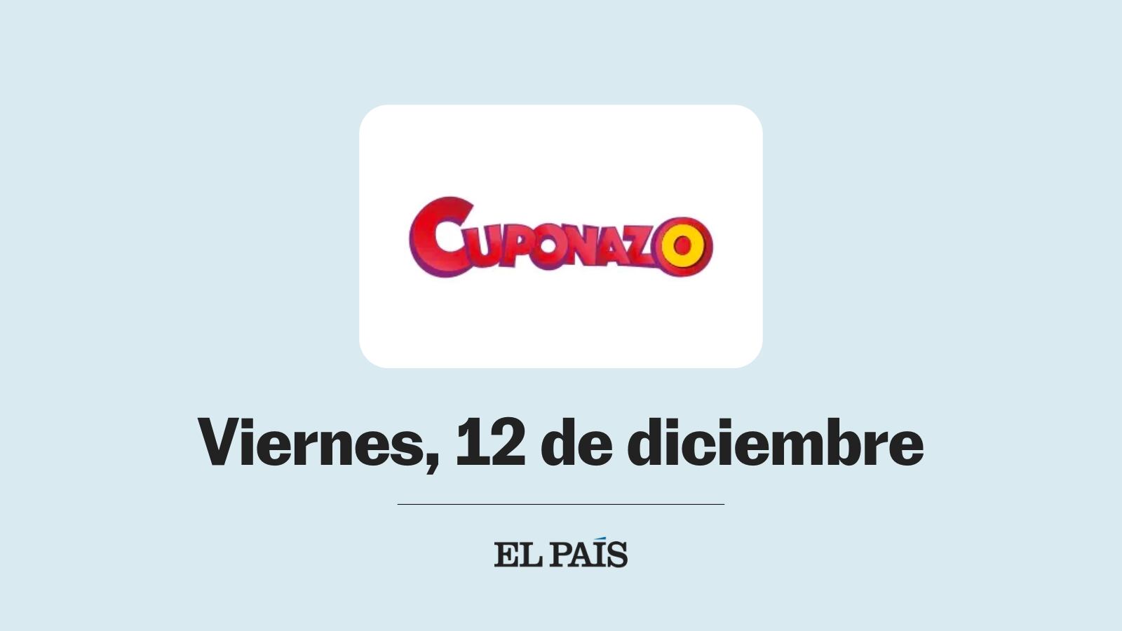 Cuponazo de la ONCE: comprobar sorteo del viernes 12 de diciembre