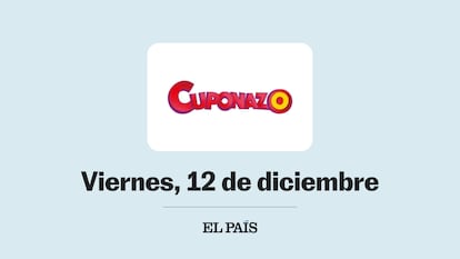 Sorteo Cuponazo de la ONCE viernes 12 diciembre 2025