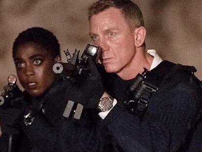 Lashana Lynch y Daniel Craig, en 'Sin tiempo para morir'.