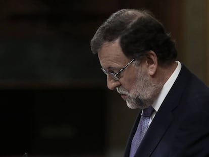 Pleno de Investidura en el Congreso de los Diputados. Intervencion del presidente del Gobierno en funciones, Mariano Rajoy. 