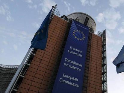 Vista del edificio de la Comisión Europea, este lunes.