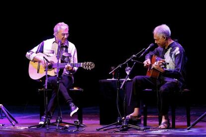 Concierto de Caetano Veloso y Gilberto Gil en el Teatro Real de Madrid.