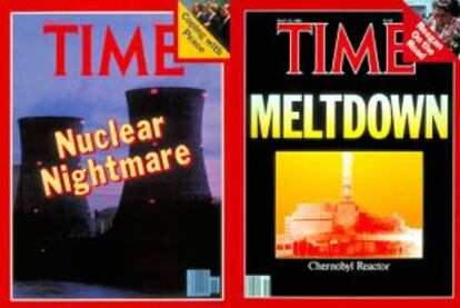 Portadas de la revista 'Time' tras los accidentes de Three Mile Island y de Chernóbil.