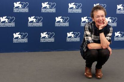 Laurie Anderson, en la presentación de 'Heart of a dog', en Venecia.