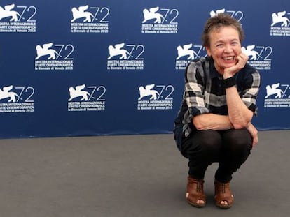 Laurie Anderson, en la presentación de 'Heart of a dog', en Venecia.