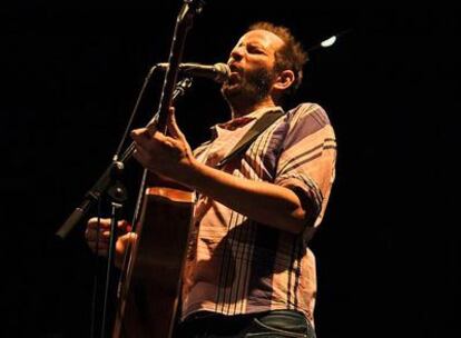 El cantante Josele Santiago en una actuación en Madrid.