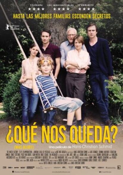 Cartel de la sexta película de Hans-Christian Schmid, '¿Qué nos queda?'.