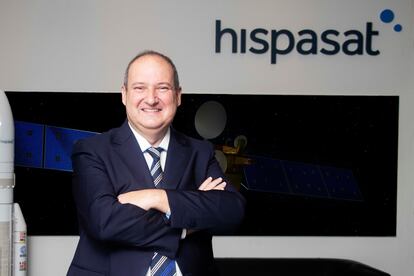 El presidente de Hispasat, Jordi Hereu