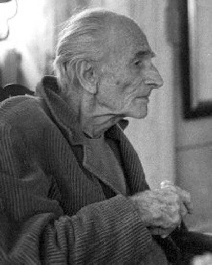 El pintor Balthus, en abril de 1995.