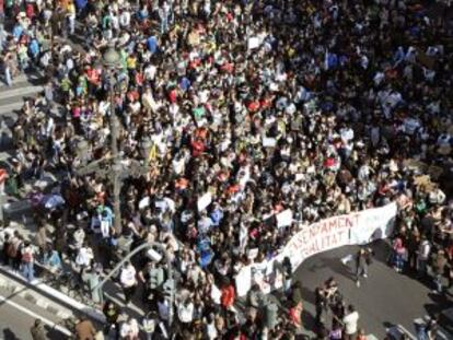 La huelga general de estudiantes del día de hoy, 29 de febrero, ha sido seguida por más de 134.000 personas en toda la Comunidad Valenciana.