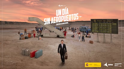 Campaña publicitaria de AENA 'Un día sin aeropuertos' con David Bisbal