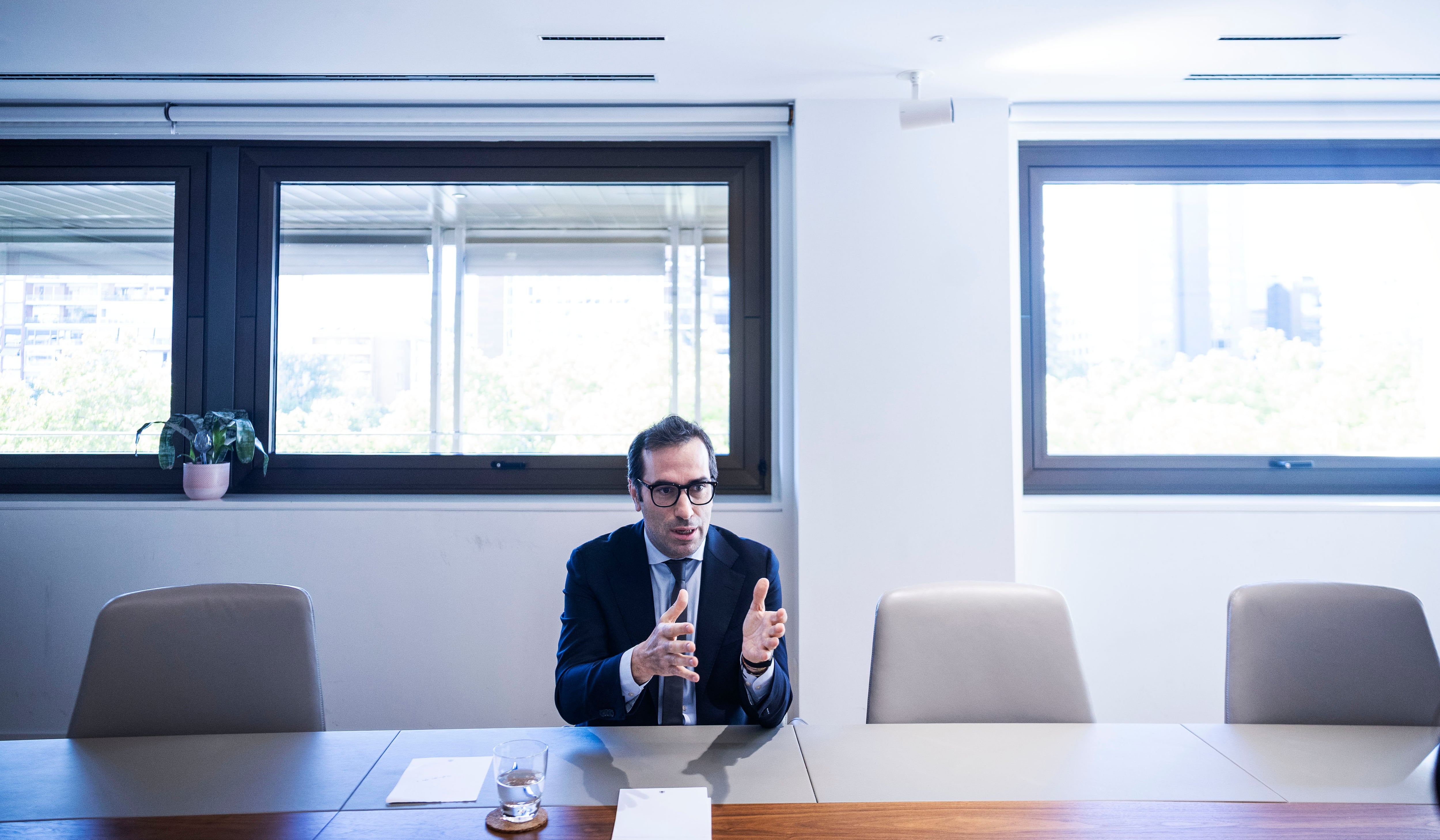Carlos Cuerpo, vicepresidente primero del Gobierno y ministro de Economía, durante la entrevista.