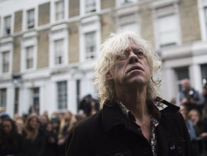 Bob Geldof, a la entrada de un estudio de grabaci&oacute;n londinense el pasado 15 de noviembre. 