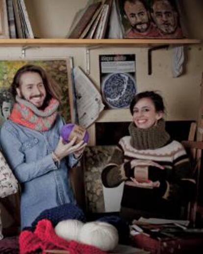 María José Marín y Alberto Bravo, fundadores de la start-up española We Are Knitters.