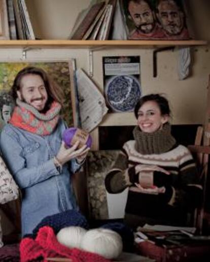 Mar&iacute;a Jos&eacute; Mar&iacute;n y Alberto Bravo, fundadores de la start-up espa&ntilde;ola We Are Knitters.