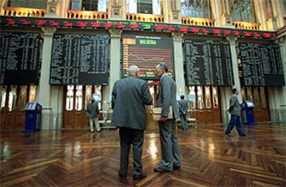 Parquet de la Bolsa de Madrid.