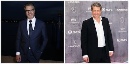 Los actores Colin Firth (izquierda) y Hugh Grant.