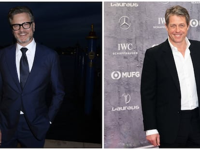 Los actores Colin Firth (izquierda) y Hugh Grant.