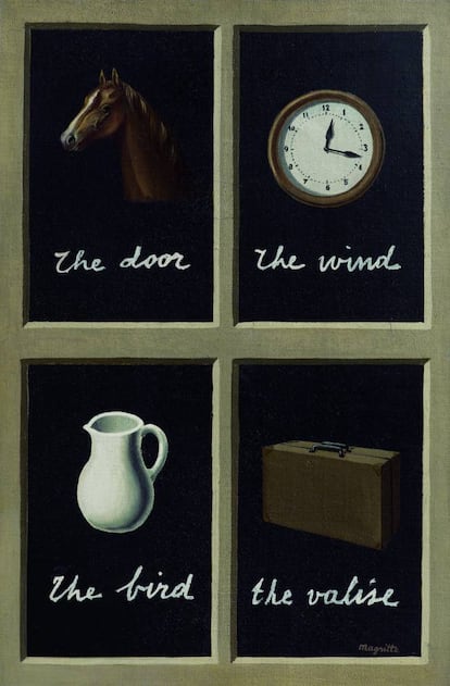 "La clef des songes", 1935. Colección Jasper Johns.