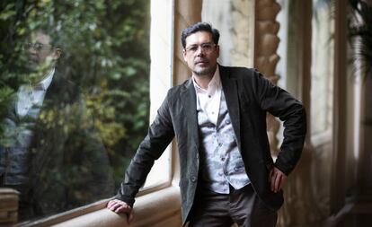 José Ángel Hevia, ayer, en la sede madrileña de la SGAE, tras ser nombrado presidente.