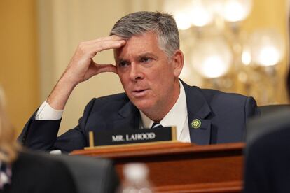 Darin LaHood, U.S. Representative during a House Select Committee.