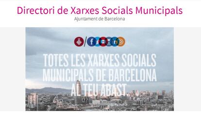 El web de l'Ajuntament recull les diferents xarxes socials.