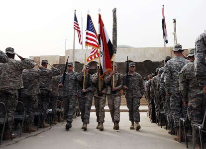 En el punto álgido de la guerra, había unos 170.000 soldados estadounidenses en Irak repartidos en más de 500 bases. Ahora solo hay dos bases y 4.000 militares que regresarán a su país antes de que finalice 2011.