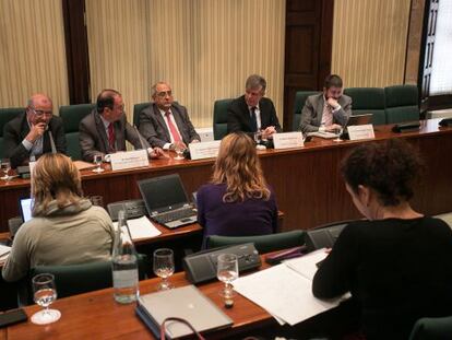 Joaquim Nadal durante la comisi&oacute;n.