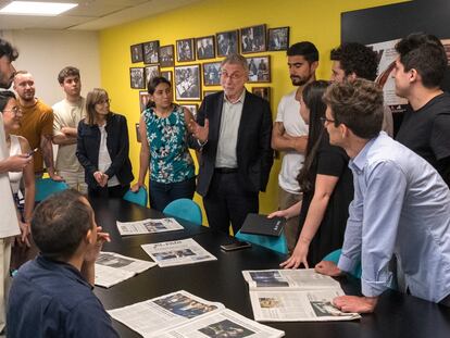 Encuentro de Martin Baron con los alumnos de la Escuela de Periodismo.