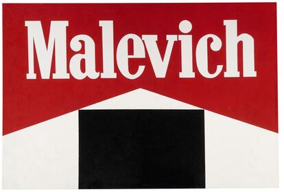 'Black Square' de Kosolapov Malevich, 1987.