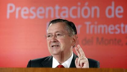 El consejero delegado del Banco Santander, Alfredo Sáenz