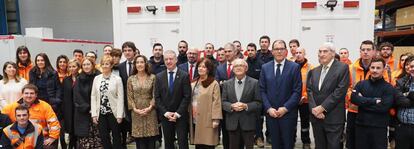 Acto de inauguración de la fábrica de Ingeteam en Ortuella (Bizkaia).