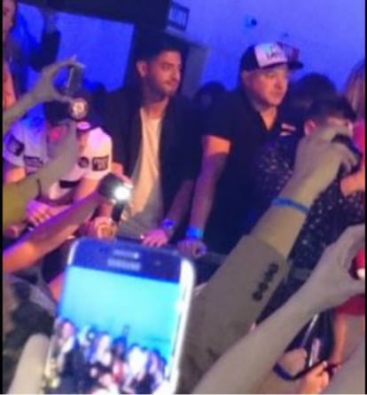 Carlos Vela, en un concierto el domingo en Madrid