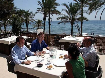 Terraza del nuevo restaurante Calima, en Marbella (Málaga).