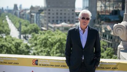 Richard Gere en el Paseo de Gràcia de Barcelona en el festival de cine Sant Jordi.