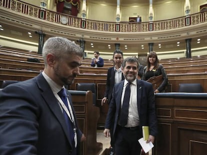 Jordi Sànchez, en el Congreso.