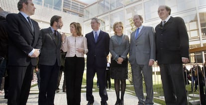 Botella, Gallardón y Aguirre, en el centro, en una imagen de archivo.