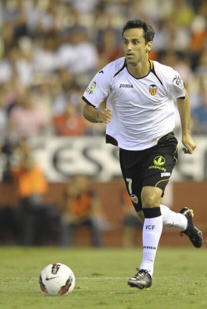 Jonas, en un partido del Valencia.