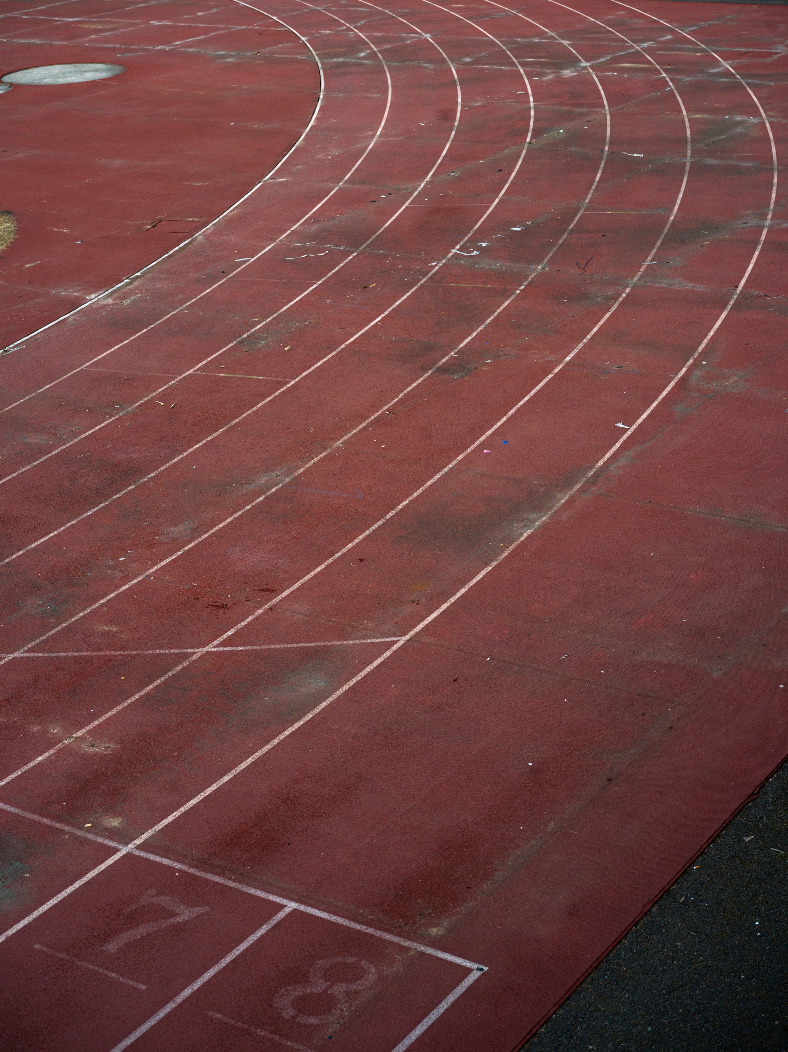 La pista de atletismo anexa al Estadio de Francia en Saint-Denis.