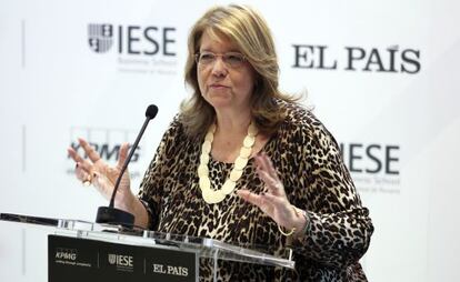 Elvira Rodr&iacute;guez durante su intervenci&oacute;n en el Foro Anual del Consejero