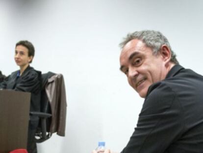 Ferran Adrià, en el juicio en Barcelona en octubre de 2012.